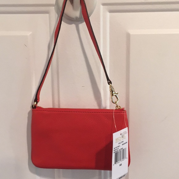 NWT Fulton Mandarin Leather Wristlet - Picture 2 of 5